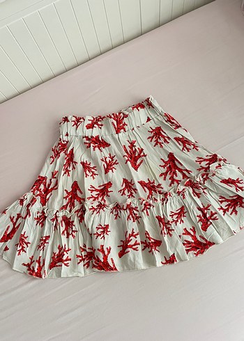 34 Beden TrendyolMilla Kırmızı Crop Etek Takım