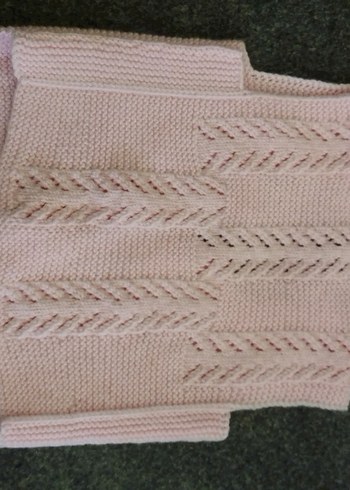 Kız Çocuk Pembe Triko Kolsuz Hırka
