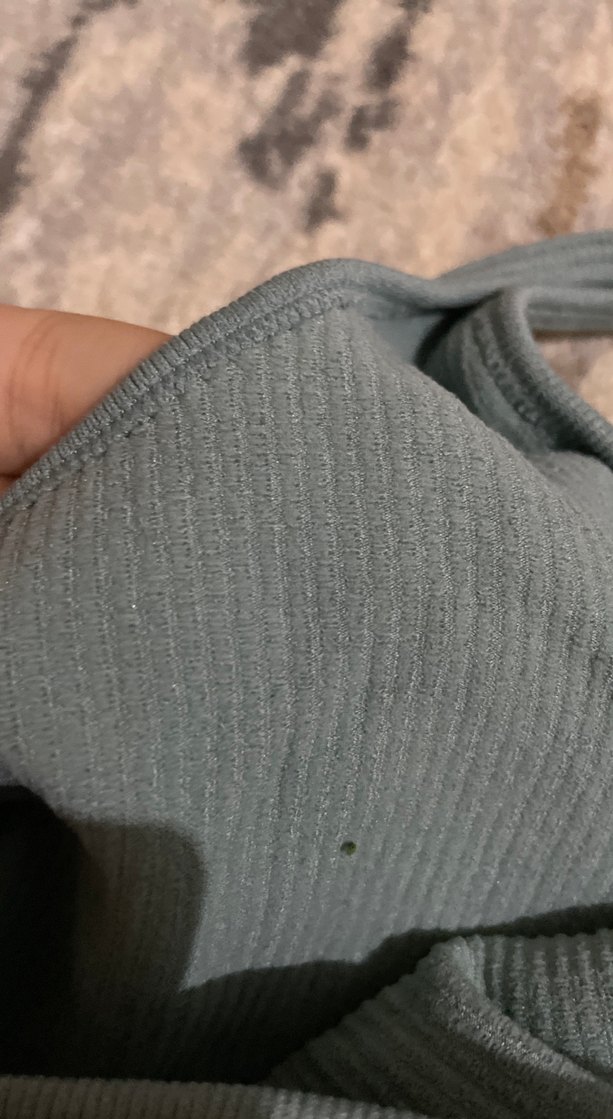 V Yaka Gri Kadın Crop Top - Görsel 2