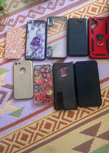 Parlak Çok Renkli Telefon Kılıfları Seti