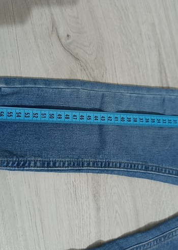 4 Yaş Beden mavi Renk Erkek Çocuk Elastik Bel Mavi Denim Pantolon