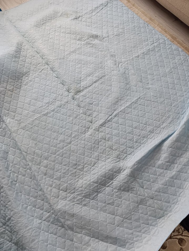 Pastel Mavi Düz Yatak Örtüsü - Görsel 3