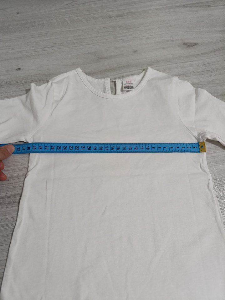 Beyaz Çocuk İçlik Uzun Kollu - Görsel 5