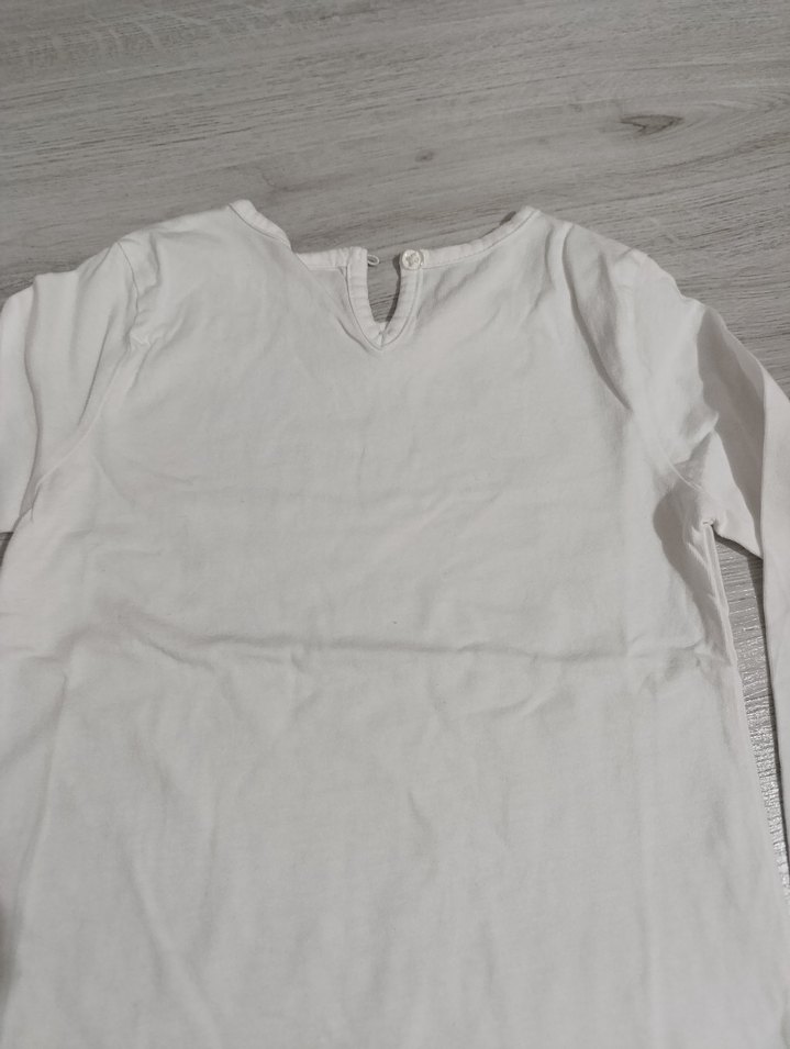 Beyaz Çocuk İçlik Uzun Kollu - Görsel 3