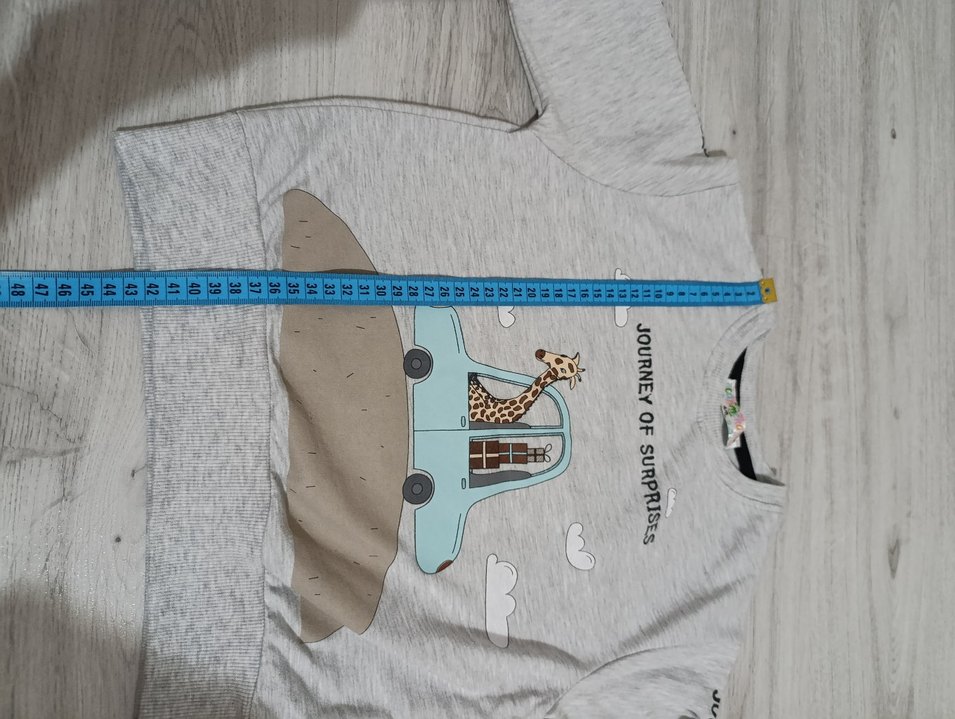 Gri Erkek Çocuk Baskılı Sweatshirt - Görsel 5