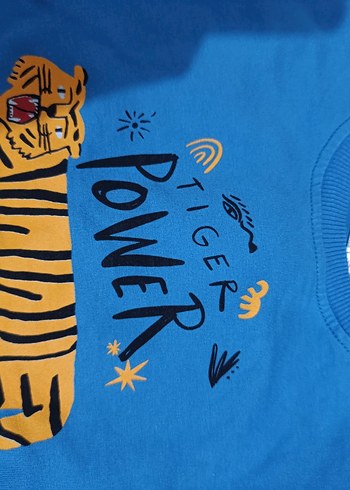 Mavi Baskılı Erkek Çocuk Sweatshirt - Görsel 2