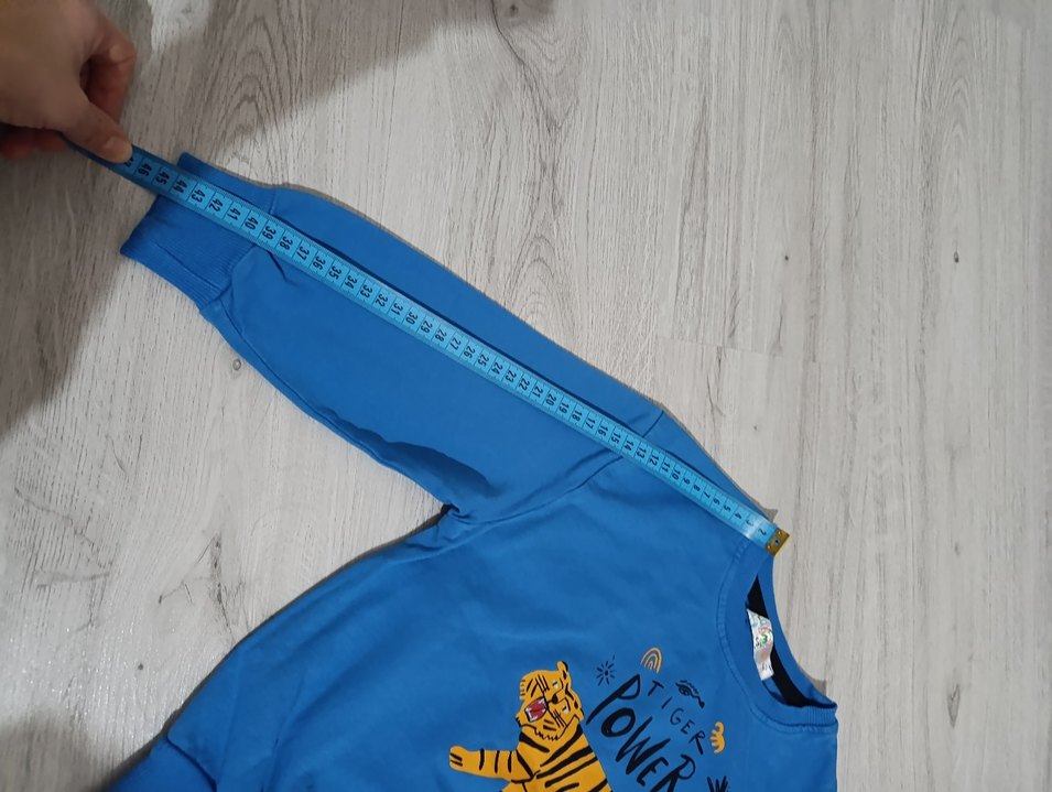 Mavi Baskılı Erkek Çocuk Sweatshirt - Görsel 4