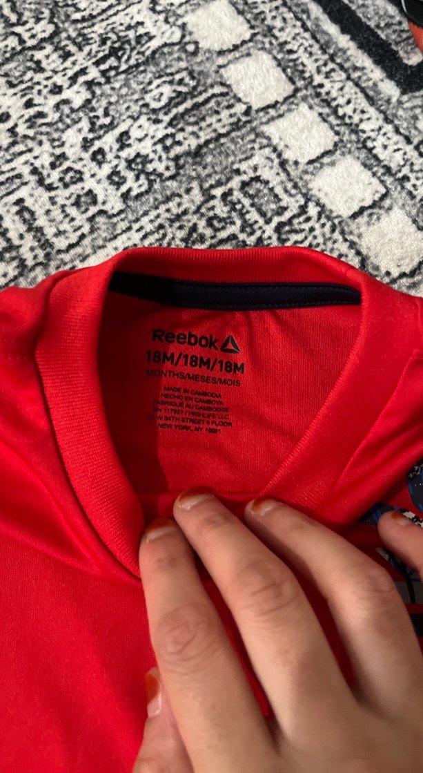 Erkek Kırmızı Baskılı Kısa Kollu Tişört - Görsel 2