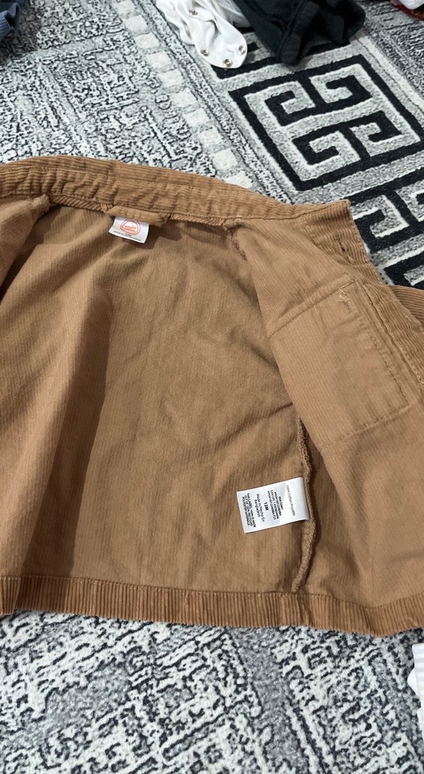 Erkek Çocuk Kahverengi Düğmeli Keten Ceket - Görsel 2