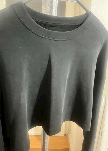 Siyah Kadın Sweatshirt Uzun Kollu - Görsel 3