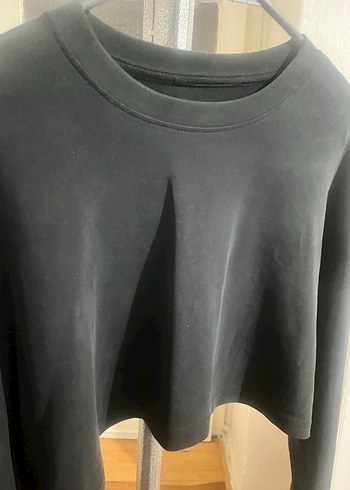 Siyah Kadın Sweatshirt Uzun Kollu - Görsel 4