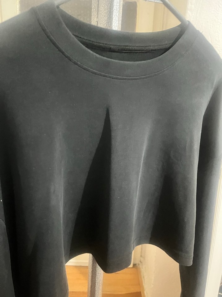 Siyah Kadın Sweatshirt Uzun Kollu - Görsel 4