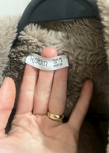 Kürk Detaylı Süet Midi Kadın Mont - Görsel 6