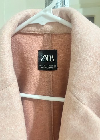 Zara Pudra Rengi Uzun Kaban - Görsel 3