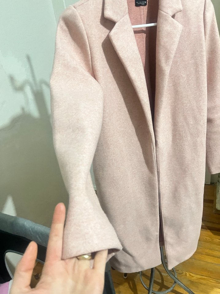 Zara Pudra Rengi Uzun Kaban - Görsel 2