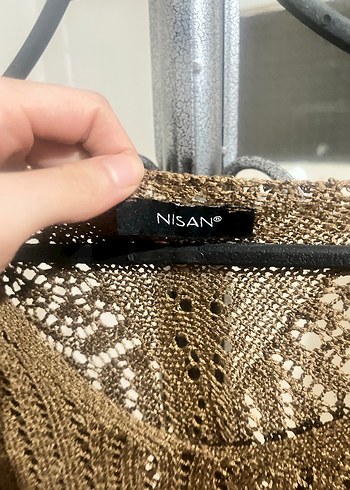 Bohem V Yaka Örgü Kadın Kazak - Görsel 3