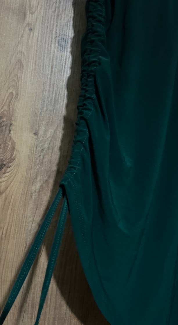 Koyu Yeşil Düz Fon etek - Görsel 2