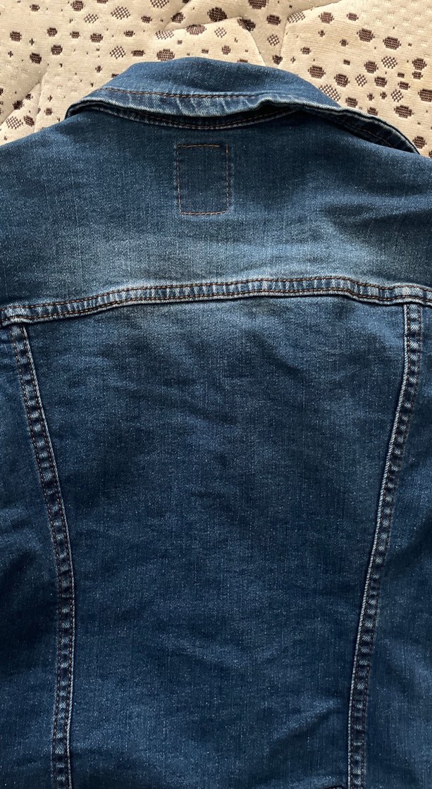 Düğmeli Kadın Mavi Denim Ceket - Görsel 3