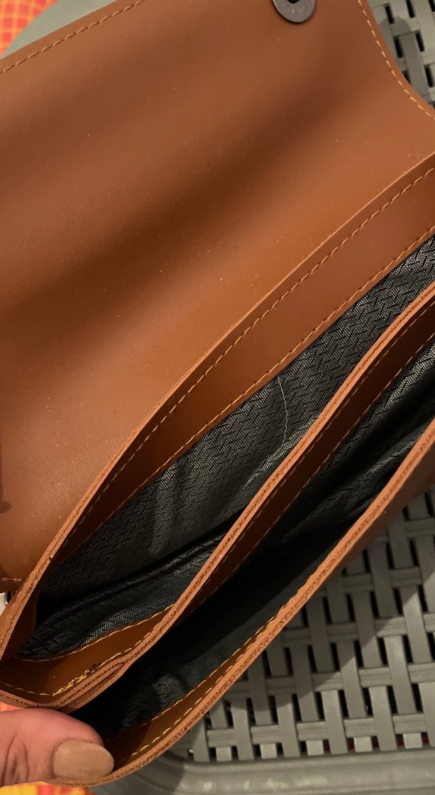 Kahverengi Deri Kemerli Kadın Çanta - Görsel 3