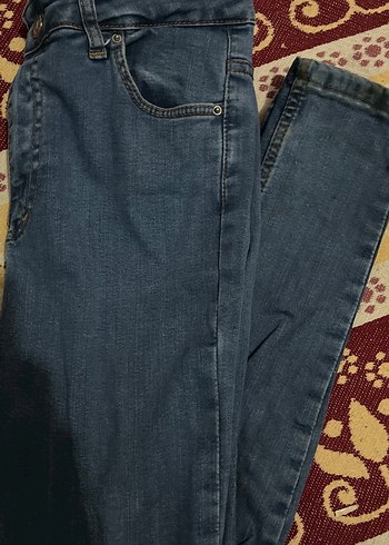 Bağcıklı, Batik Desen Kadın Kot Pantolon