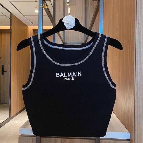 s Beden beyaz Renk Balmain Crop