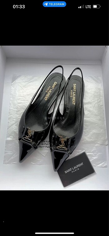Yves Saint Laurent Saint Laurent Kısa Topuklu Stiletto
