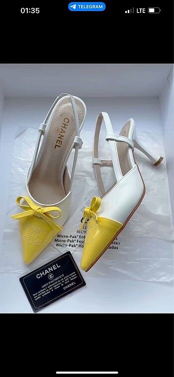 36 Beden camel Renk Chanel Stiletto