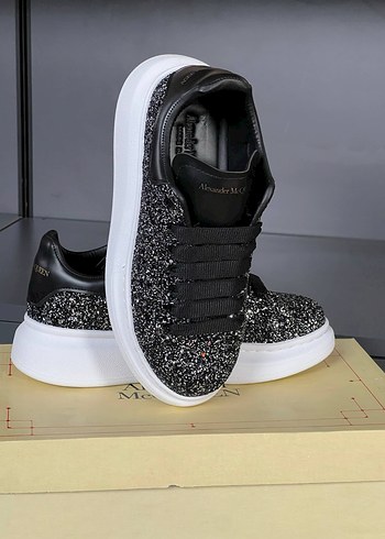 Alexander McQueen Siyah Simli Sneaker - Görsel 7