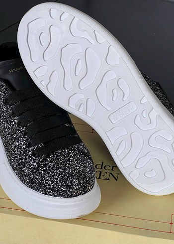 Alexander McQueen Siyah Simli Sneaker - Görsel 3