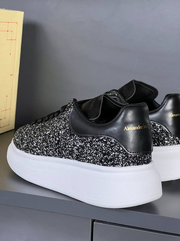 Alexander McQueen Siyah Simli Sneaker - Görsel 2