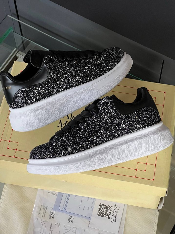 Alexander McQueen Siyah Simli Sneaker - Görsel 4