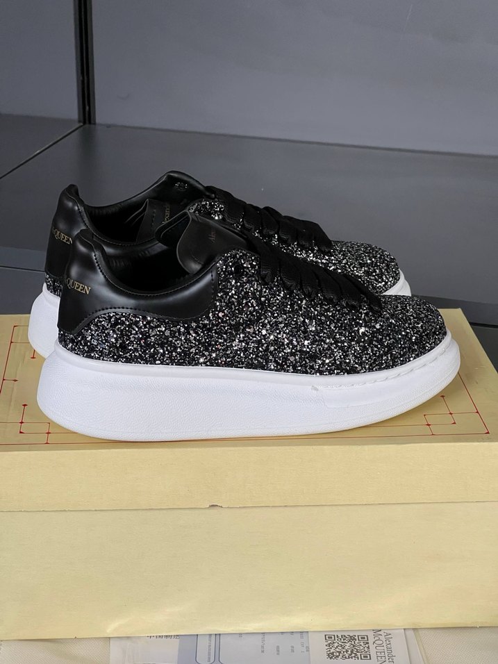 Alexander McQueen Siyah Simli Sneaker - Görsel 5