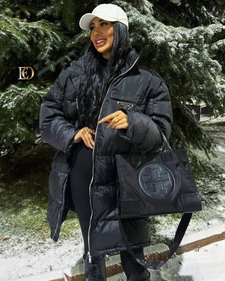 Prada Siyah Şişme Kadın Kışlık Mont - Görsel 2