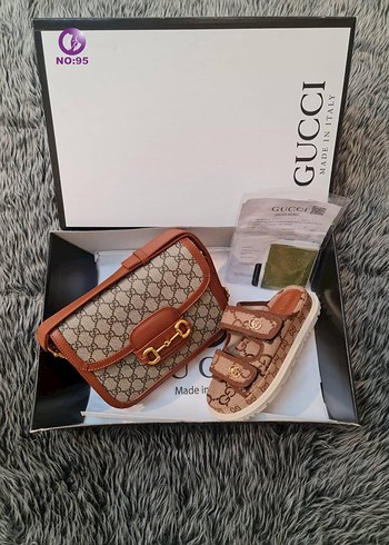 Gucci Gucci Baskılı Platform Terlik