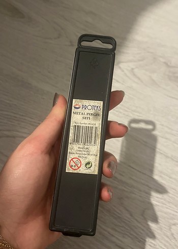 Gri Metal Pergel Seti - Görsel 2