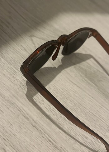 Şeffaf Kahverengi Vintage Kadın Güneş Gözlüğü - Görsel 2