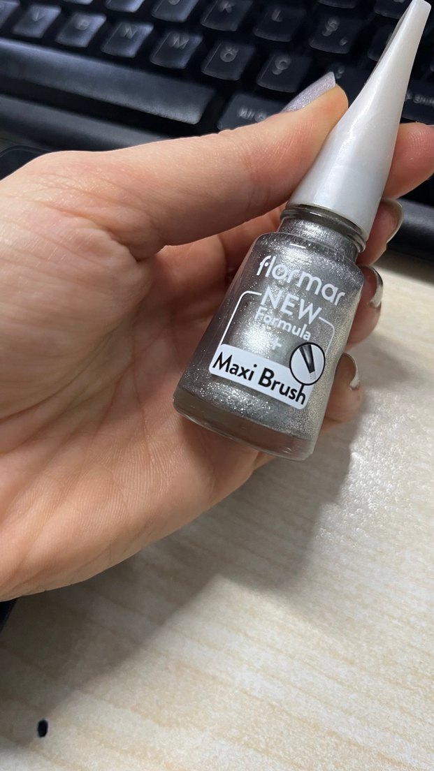 Formar Gri Oje Yeni Formül Maxi Fırça - Görsel 2