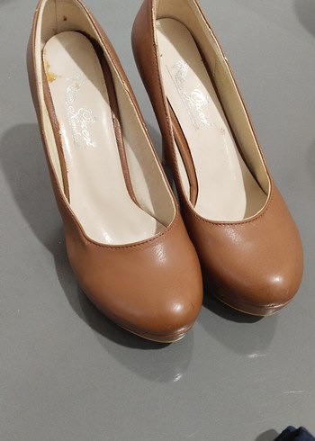 Diğer Bej Deri Kadın Stiletto