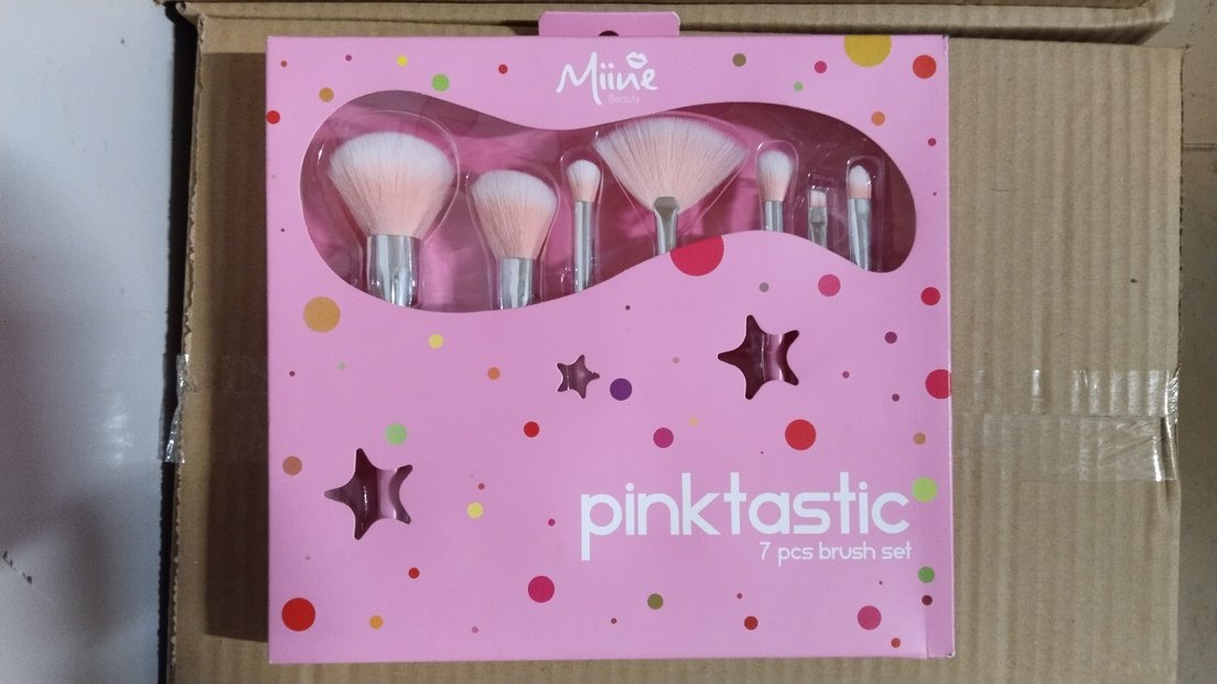 7 Parça Pastel Pembe Makyaj Fırça Seti - Görsel 2