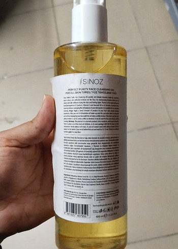 Diğer SiNOZ Yüz Temizleme Yağı Tüm Cilt Tipleri