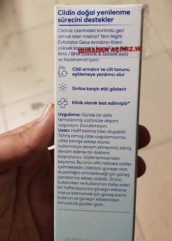  Beden NIVEA Gece Arındırıcı Krem - Sivilce Karşıtı