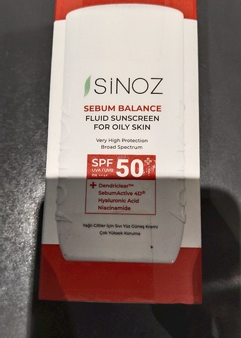 Sinoz Sebum Balance SPF 50 Yüz Güneş Kremi