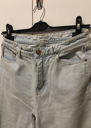 36 Beden mavi Renk stradivarius momfit jean