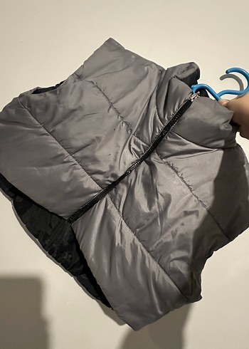 Gri kısa boy kadın yelek - Görsel 2