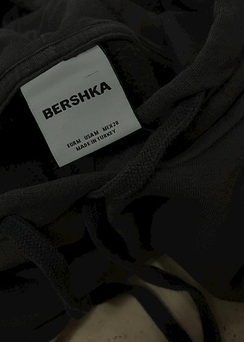 Bershka Siyah Kapusonlu Sweatshirt