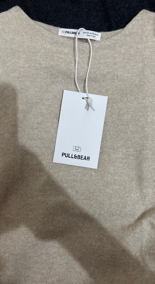 Bej soft touch yan büzgülü Tişört - Görsel 2