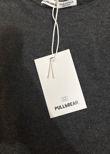 Kadın Gri soft touch yan büzgülü Tişört - Görsel 2