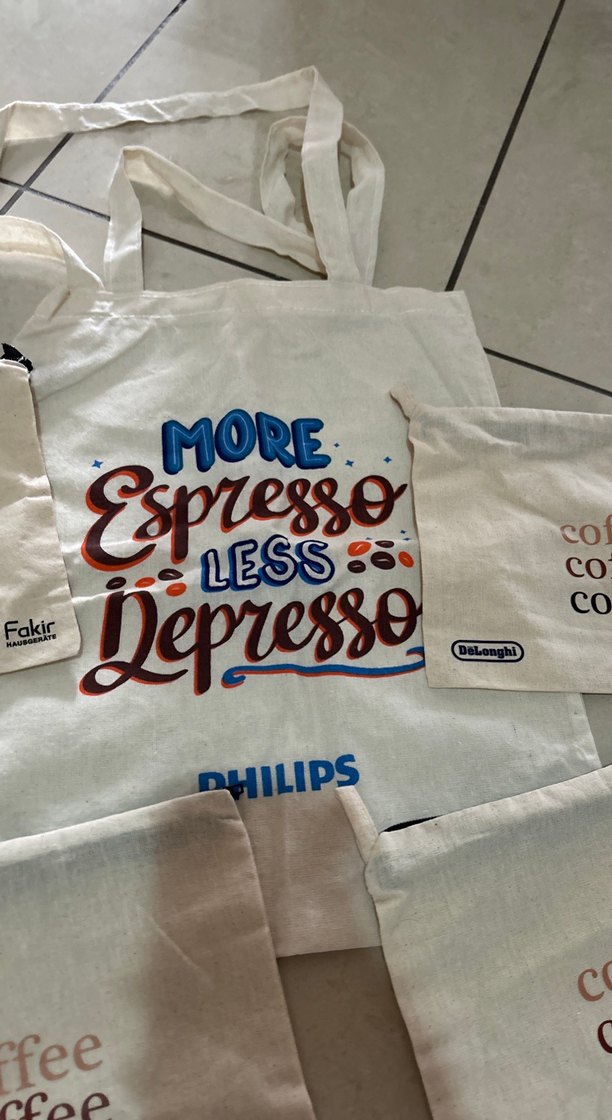 Baskılı Beyaz Kadın Bez Çanta 4 portvoy 1 el çantası 5 tane - Görsel 4