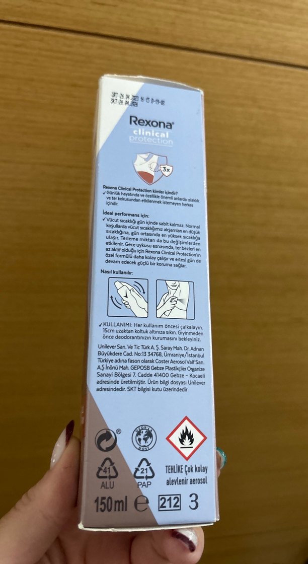 Rexona Clinical Protection Kadın Deodorant 96H - Görsel 3