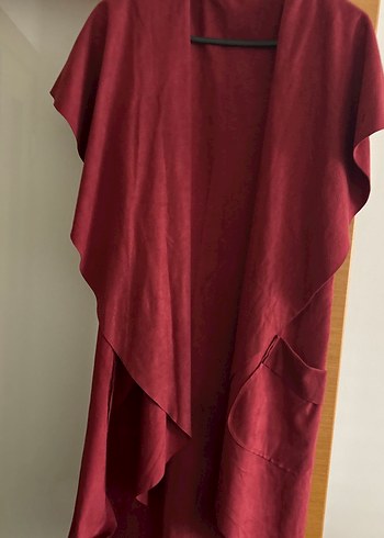 Bordo Midi Bohem Salaş Kadın Elbise - Görsel 3